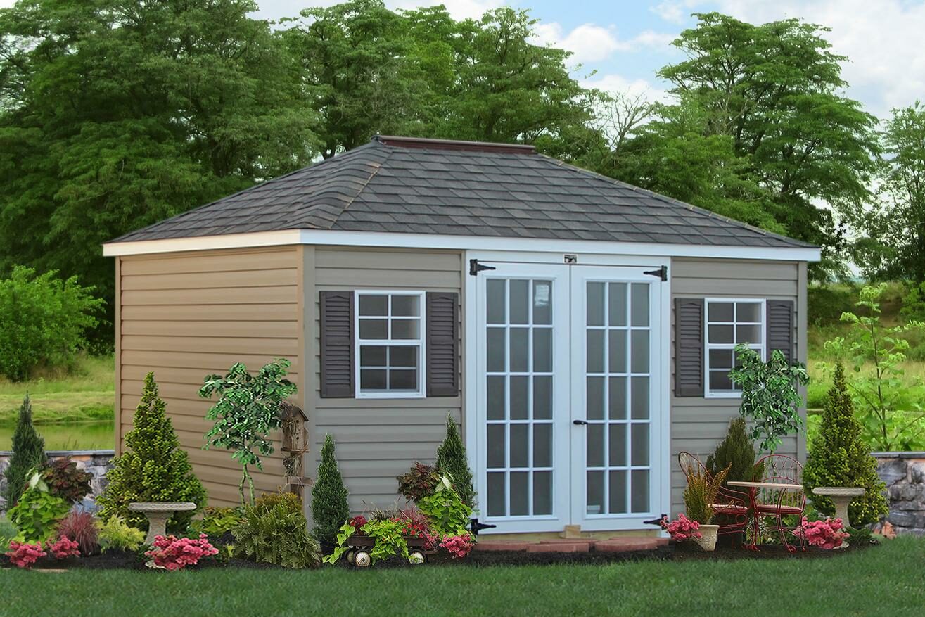 economical hipped roof shed va