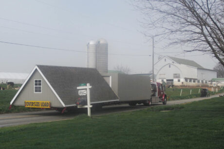Legacy 2 Story Workshop Shed Photo Gallery 6 two story shed on the road