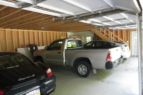 four car garage interior
