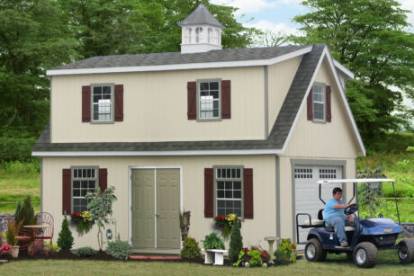 prebuilt two story garages