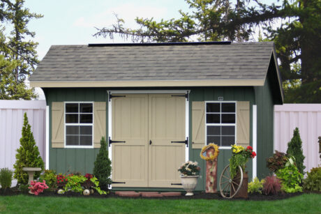 buy a painted utility shed in de