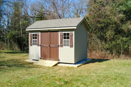 8x12 classic workshop storage shed with smart panel t111