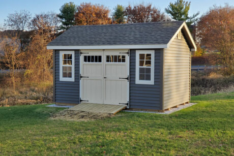 10x14 classic workshop shed with vinyl siding for sale