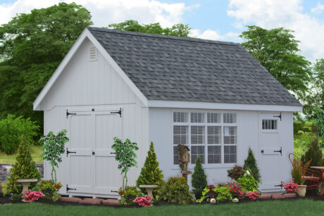 garden sheds with steep roof