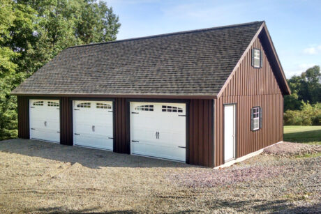 Attic Workshop Three Car Photo Gallery 6 three car attic garage 24x40 0