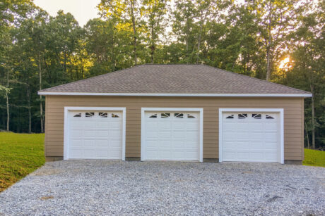 28x40 multiple car hip roof garage