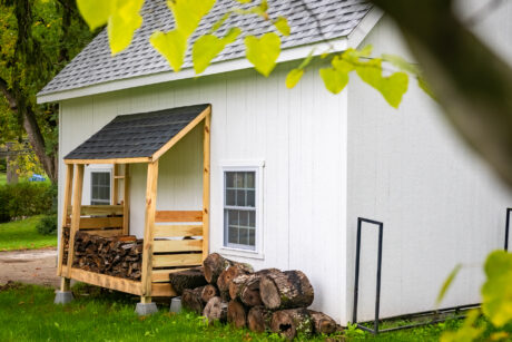 2-Story Workshop Two-Car Photo Gallery 2 24x24 two-story two-car garage with wood shed