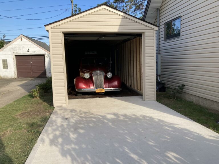 small one car garage shed near buffalo ny