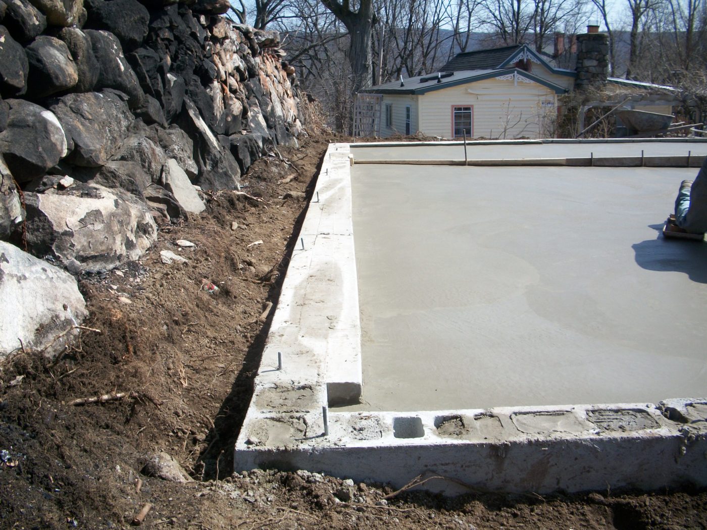 concrete pad preparation for deatched garages 1
