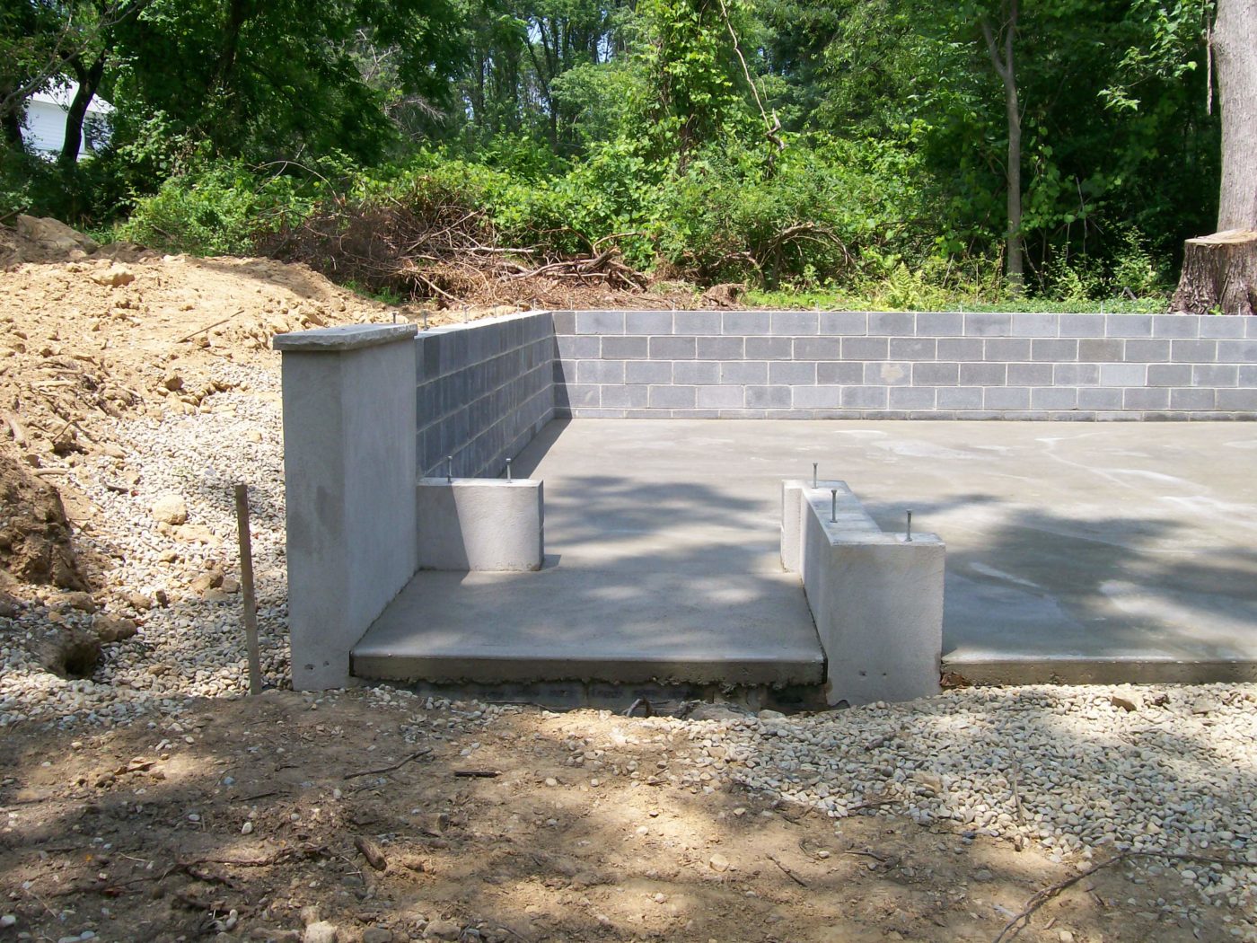 concrete pad preparation for deatched garages 6