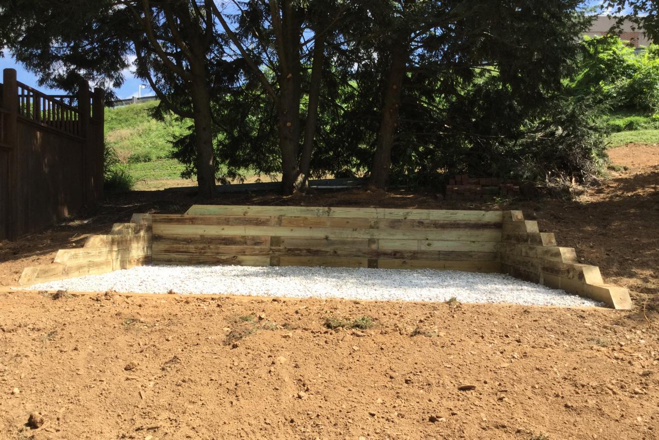 building a gravel shed pad