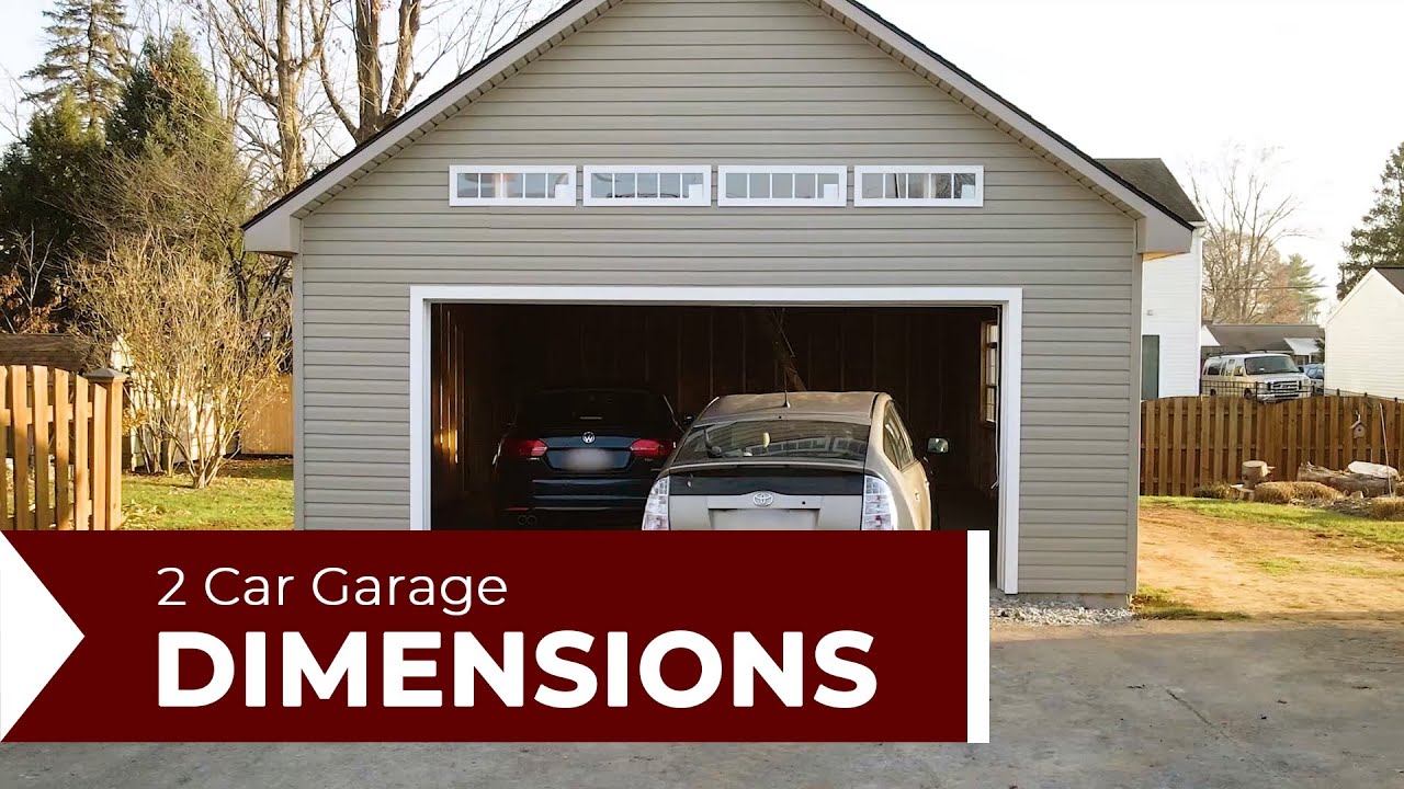 2 Car Garage Dimensions 