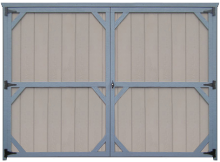 colonial 8 ft double door for sheds