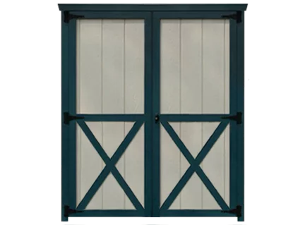 traditional 5 foot double door for sheds garages