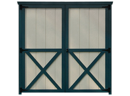 traditional 6 foot double door for sheds garages
