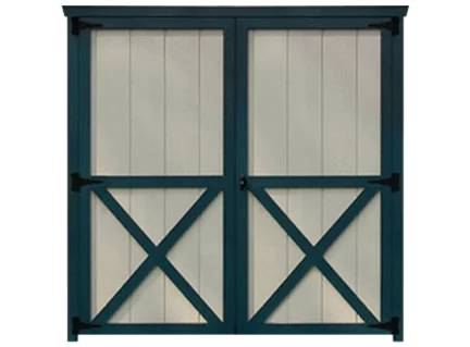 traditional 6 foot double door for sheds garages