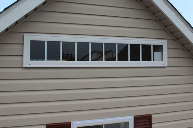 insulated transom window for sheds garages