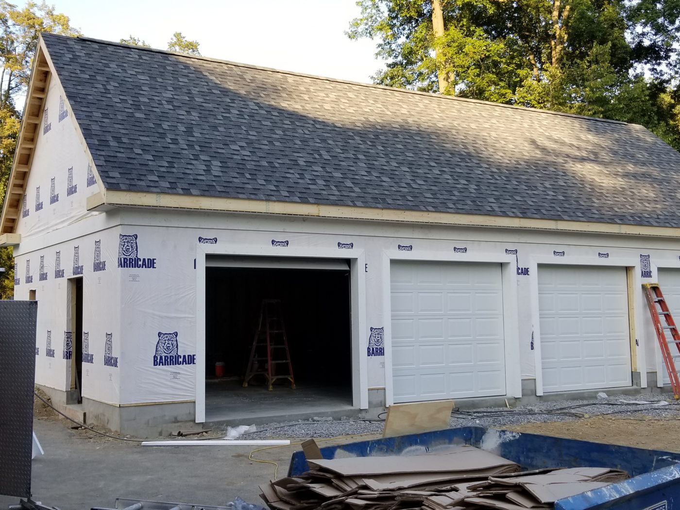custom garage roofing
