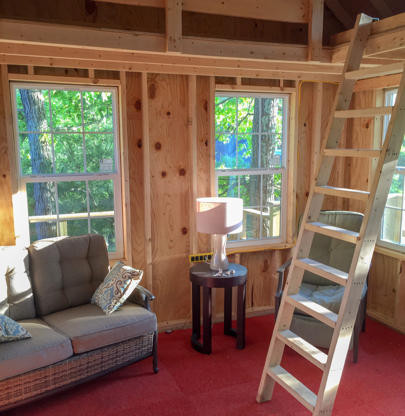 inside the treehouse shed for sale pa